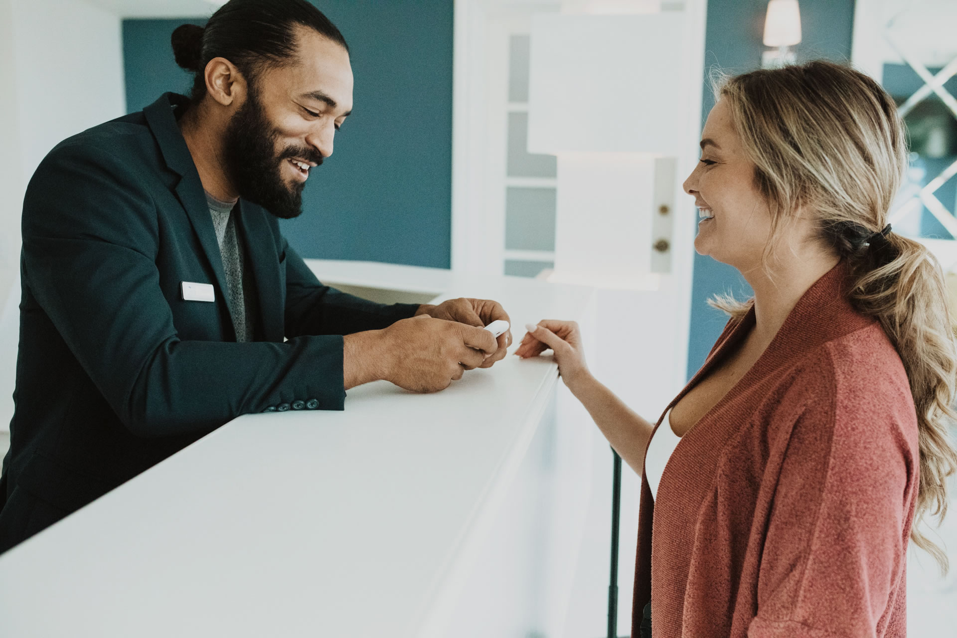 Student using Pocketalk deivce to communicate