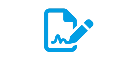 Signed contract icon